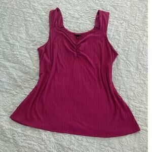Torrid Ruched Flowy Tank Top Purple size 2XL